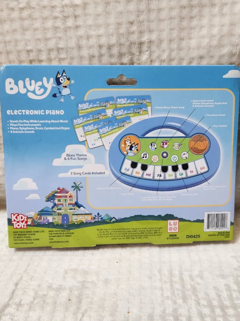 BLUEY Musical Instruments - Set of Three (3) Ukulele Piano Xylophone - NEW NWT